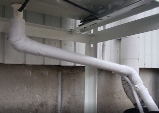 Daikin viemäröity sadevesikaivoon